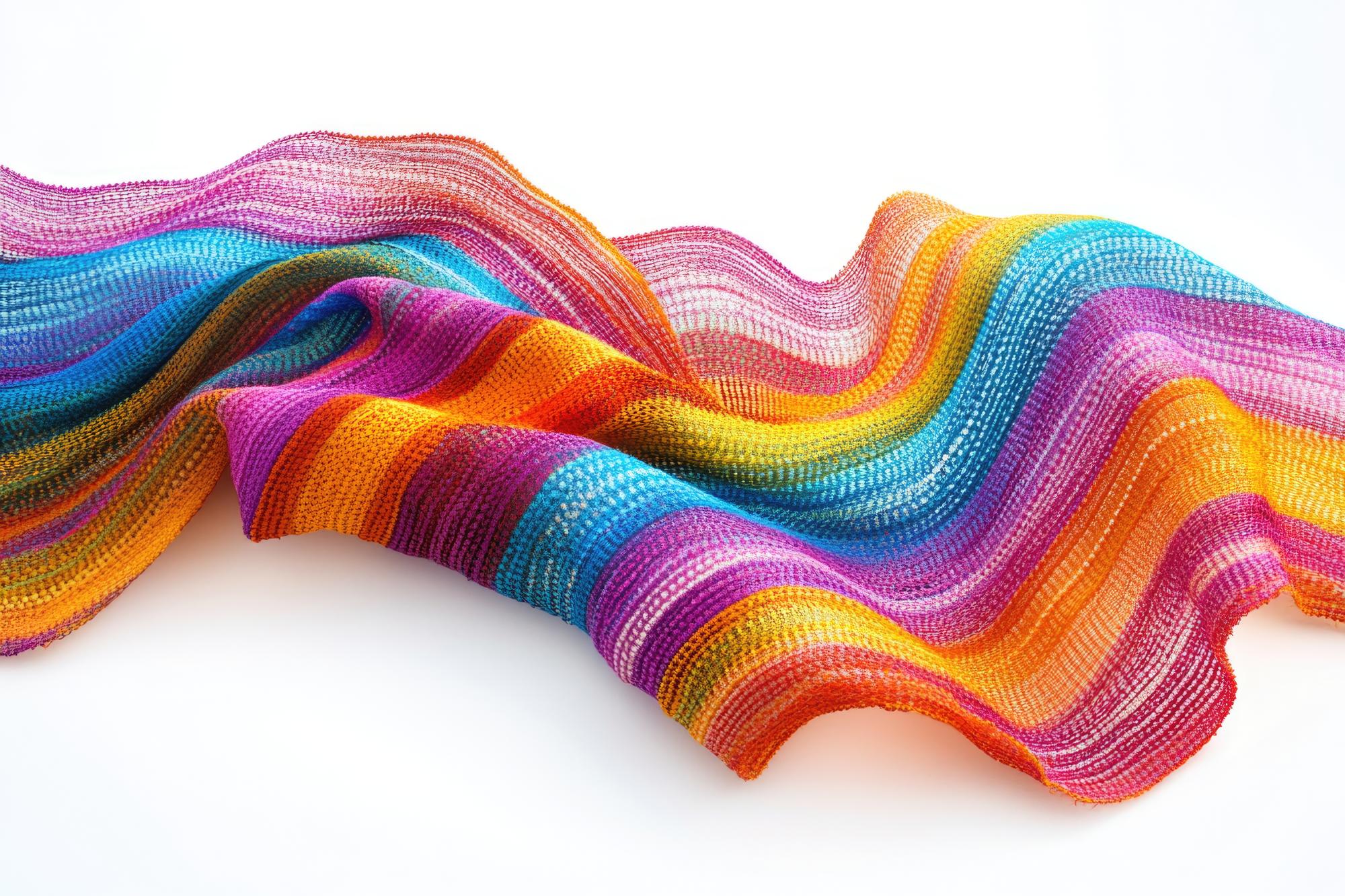 Close-up of multicolour thread detail